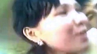Kazakh Couple's Blowjob Video Featuring Asian Granny