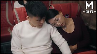 Repressing Sounds While Savoring The Thrill Of Secret Sex On The Bus - Song Nan Yi