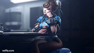 Veffla's Stepsister Moans Loudly During Hardcore Creampie