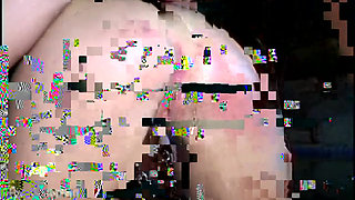 Big Breasted Girl Swallows Huge Load by the Pool