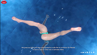 Mrs Denvers 17 Wanda and Lois Spend Quality Time Together in Swimingpool