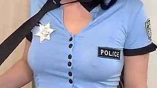 The Policewoman Rode a Dragon Dildo and Cum Powerfully