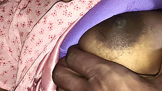 Blacky wife big boobs and pussy roughing