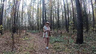 Erotic Autumn Walk In The Forest