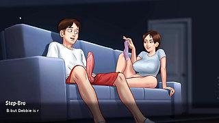 Lewd Hentai Game with Footjob and Full Sex Creampie