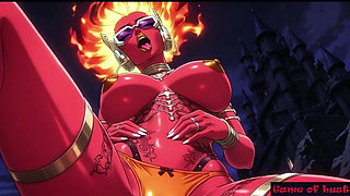 Gol Hot Bikini Demon Girl Dark Castle Nude