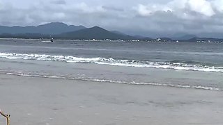 Sexy Busty MILF Flashes Her Charms To Seduce a Stranger & Then Lets Him Sodomize Her On the Beach