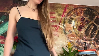 Lifting My Dress for a Cheeky Panty Tease