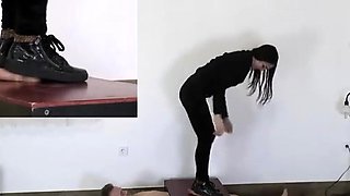 Mistress Dyanna - Tramples While Slave Orgasms FemDom