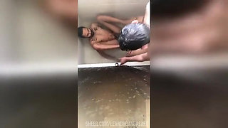 Active Giving the Ass to the Passive Bathroom at the Motel