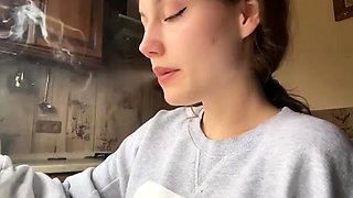 Pretty Russian Smoking