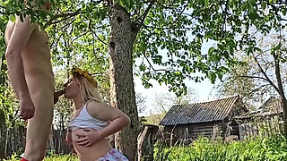 In the Garden, a Guy Licked My Pussy and Came on My Face