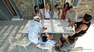 Kari Plays Spin the Bottle and Gets Fucked Upside down for a Facial - Private Porn Sex Videos