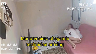 I couldn't resist and had sex with a net technician!