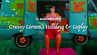 Granny Velma Dinkley's Undercover Slutty Sleuth Cock Sucker 8623 Fap