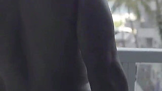 Big Booty Latina Shanice Luv Gets a Balcony BBC Dick Down in Front of Everyone at Xbiz Miami and Squirts