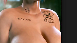 Big Breast Harley Quinn Being Beautiful as Ever