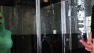 Sex video with porn latex scenes and very hot blowjob