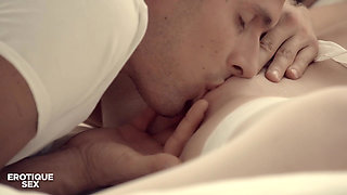 Gorgeous Blonde Izzy Delphine Passionate Kissing and Fucking with Her New Boyfriend - Erotique Sex