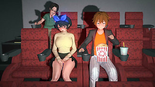 Kanojo, Okarishimasu - Boyfriend Dozes off so Ruka Gets Pounded and Creampied by Another Guy - 3D Hentai Animations