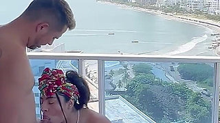 Sex in the Alutas with a View of the Sea with a Very Pregnant Woman