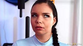 Rough And Raunchy Workout With Angelo Godshack, Sofia Lee - Brazzers