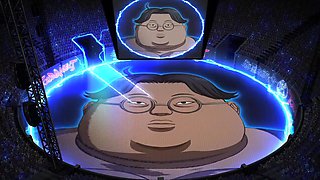 Thrilling animated showdown with fierce passion in a public arena