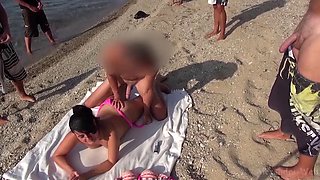 CUM PARTY ON THE BEACH! MY ASSHOLE IS THERE FOR EVERYONE!