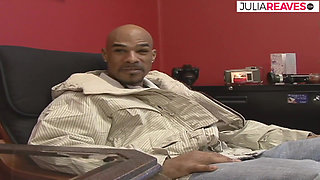 Two sluts gets pussies fucked to a cumshot by a monster black cock