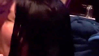 Real Amateur Couple Amazing Blowjob with Cumshot on Huge Tits