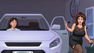 Landlady Ends Up Making Love After Romantic Dinner - Summertime Saga