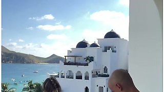 Fucking On The Balcony In Mexico Looking Over The Beach (full Video)