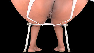 Hot Ebony "p" Vol. 9 - 'milfenpissen' - Ebony MILF Chase Toilet POV