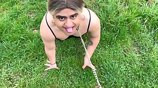 Outdoor Humiliation for My Sissy Puppy