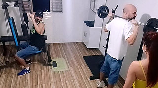 Wife Cheating on Her Husband at the Gym Behind His Back!