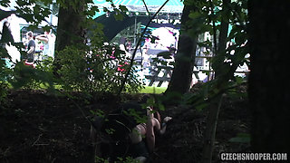 Czech Snooper 4 Festival Slut Fucked in Public During an Exhibitionist Hookup!
