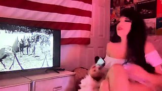 Hottest brunette solo webcam masturbation 2