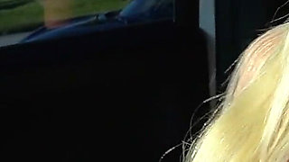 Sexy 20 Year Old Blonde Cheats on Her Boyfriend in Parking Lot -lacy Tate