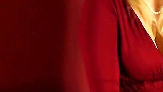 Hot Blonde MILF Gives a Sexy Strip Tease & Fingers Her Pussy