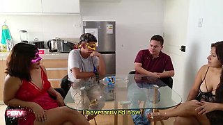 Hot Swingers Party - First Time DP & Cumswap Orgy with Jsexycouple17 & Peruvian Babes
