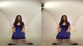 254 - Nicolette Noir - Nylons Knee Socks Solo Model Toying