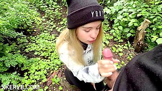 Step-sister seduces me for hardcore action in the woods from my perspective