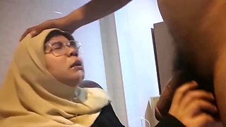 Laila The Hijab Cutie Deep Throat Blowjob & Fat Pussy Fucking - Cheating Punishment