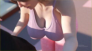 Horny Stepmom Teaching Me Yoga Lessons with Her Huge Booty