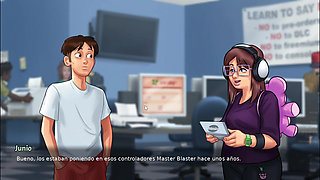 Teacher examines my penis until it lifts -summertime saga