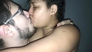 18 year old brunette big saggy tits from New York United States fucking her stepbrother's big dick laboratory