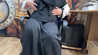 Watching Porn and Masturbating Arab MILF