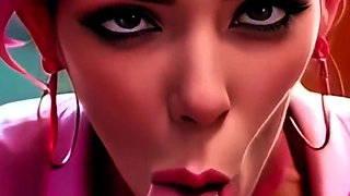 Bimbo Pink Hair Nurse Intense Fuck and Sucking Patients (100% Ai Generated 4K)