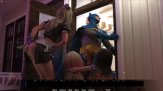 Three Sexy 18 Plus Petite Girls Having Fun With Guy Big Cock In Halloween