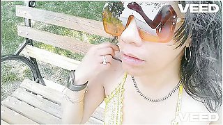 Exhibition Blowjob The Park Bench Ocean View Nude Beach Vacation Wild Wife